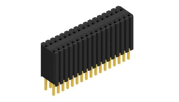Fischer Elektronik Buchsenleiste (Standard) Anzahl Reihen: 2 10027320 10St.
