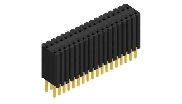Fischer Elektronik Buchsenleiste (Standard) Anzahl Reihen: 2 10027322 10St.