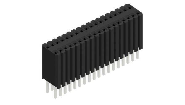 Fischer Elektronik Buchsenleiste (Standard) Anzahl Reihen: 2 10027323 10St.
