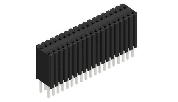 Fischer Elektronik Buchsenleiste (Standard) Anzahl Reihen: 2 10027325 10St.