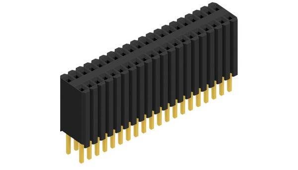 Fischer Elektronik Buchsenleiste (Standard) Anzahl Reihen: 2 10027326 10St.