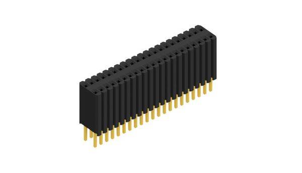 Fischer Elektronik Buchsenleiste (Standard) Anzahl Reihen: 2 10027328 10St.