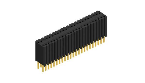 Fischer Elektronik Buchsenleiste (Standard) Anzahl Reihen: 2 10027332 10St.