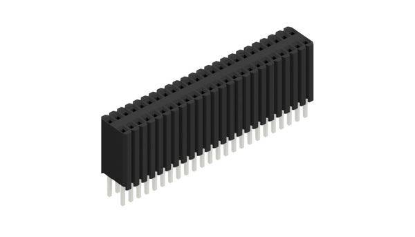 Fischer Elektronik Buchsenleiste (Standard) Anzahl Reihen: 2 10027335 10St.