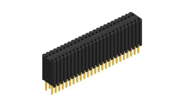 Fischer Elektronik Buchsenleiste (Standard) Anzahl Reihen: 2 10027336 10St.