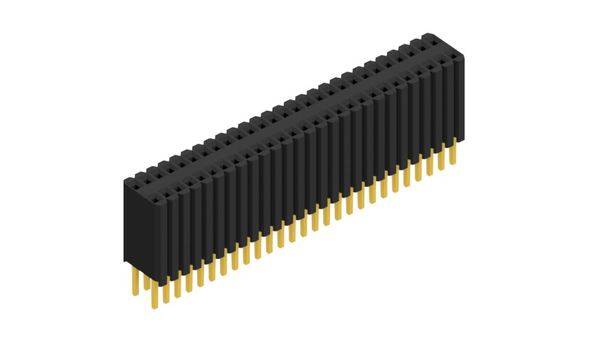 Fischer Elektronik Buchsenleiste (Standard) Anzahl Reihen: 2 10027340 10St.