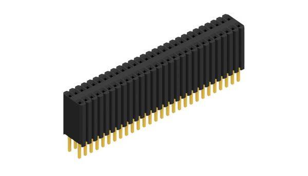 Fischer Elektronik Buchsenleiste (Standard) Anzahl Reihen: 2 10027342 10St.