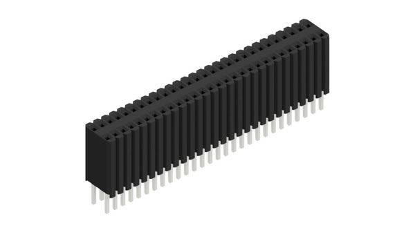Fischer Elektronik Buchsenleiste (Standard) Anzahl Reihen: 2 10027343 10St.