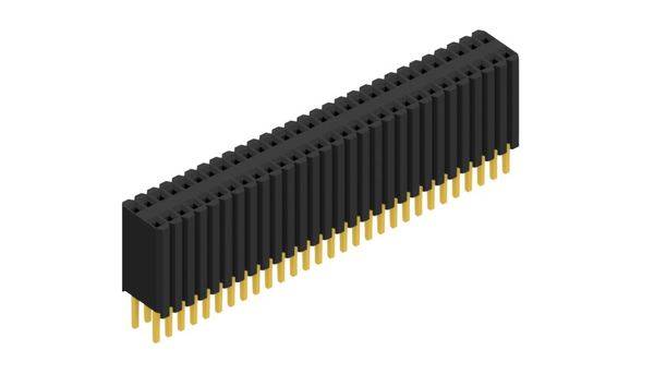 Fischer Elektronik Buchsenleiste (Standard) Anzahl Reihen: 2 10027344 10St.