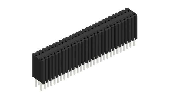 Fischer Elektronik Buchsenleiste (Standard) Anzahl Reihen: 2 10027345 10St.