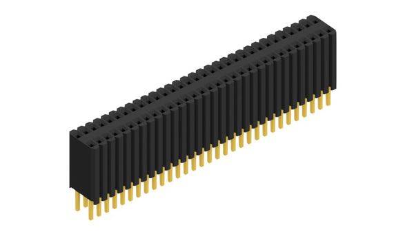 Fischer Elektronik Buchsenleiste (Standard) Anzahl Reihen: 2 10027348 10St.