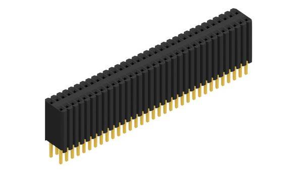 Fischer Elektronik Buchsenleiste (Standard) Anzahl Reihen: 2 10027352 10St.
