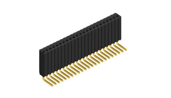 Fischer Elektronik Buchsenleiste (Standard) Anzahl Reihen: 1 10027404 10St.