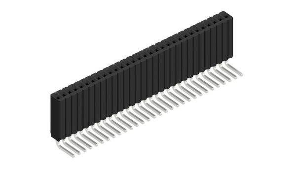 Fischer Elektronik Buchsenleiste (Standard) Anzahl Reihen: 1 10027419 10St.