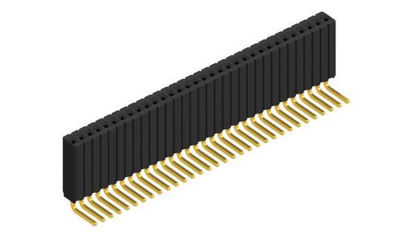 Fischer Elektronik Buchsenleiste (Standard) Anzahl Reihen: 1 10027422 10St.