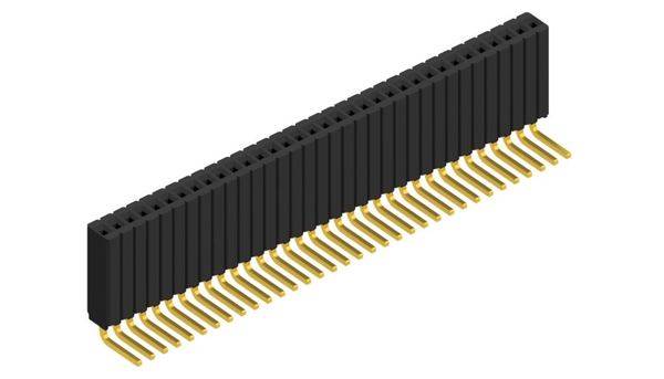 Fischer Elektronik Buchsenleiste (Standard) Anzahl Reihen: 1 10027426 10St.