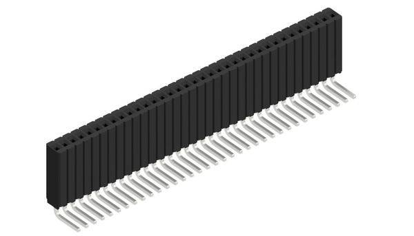 Fischer Elektronik Buchsenleiste (Standard) Anzahl Reihen: 1 10027429 10St.