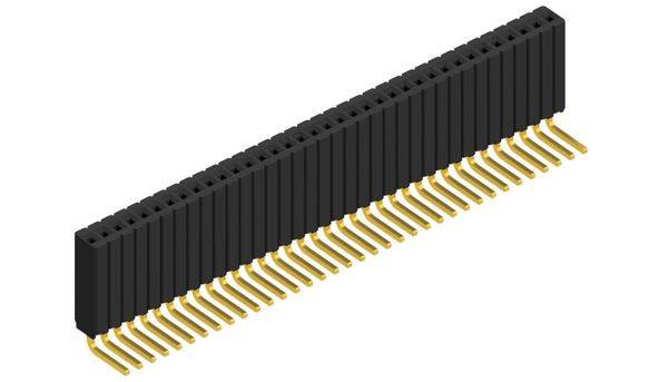Fischer Elektronik Buchsenleiste (Standard) Anzahl Reihen: 1 10027430 10St.