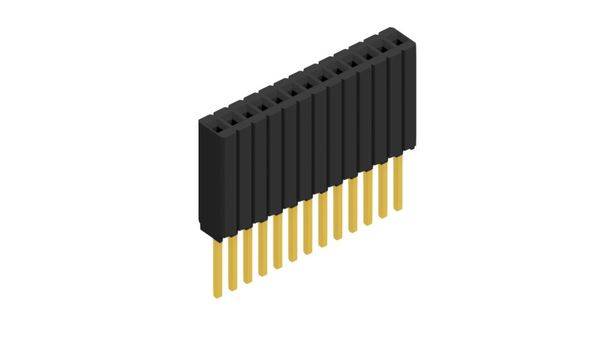 Fischer Elektronik Buchsenleiste (Standard) Anzahl Reihen: 1 10027456 10St.