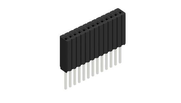 Fischer Elektronik Buchsenleiste (Standard) Anzahl Reihen: 1 10027457 10St.