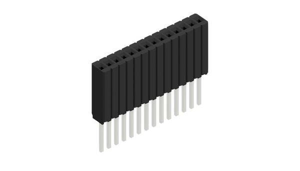 Fischer Elektronik Buchsenleiste (Standard) Anzahl Reihen: 1 10027459 10St.