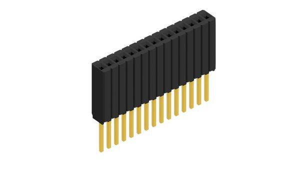 Fischer Elektronik Buchsenleiste (Standard) Anzahl Reihen: 1 10027460 10St.