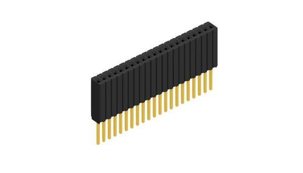 Fischer Elektronik Buchsenleiste (Standard) Anzahl Reihen: 1 10027472 10St.