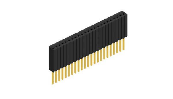 Fischer Elektronik Buchsenleiste (Standard) Anzahl Reihen: 1 10027476 10St.