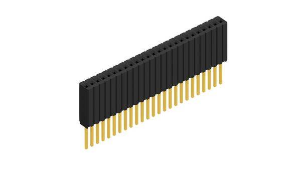 Fischer Elektronik Buchsenleiste (Standard) Anzahl Reihen: 1 10027480 10St.