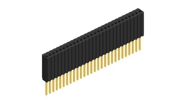 Fischer Elektronik Buchsenleiste (Standard) Anzahl Reihen: 1 10027486 10St.
