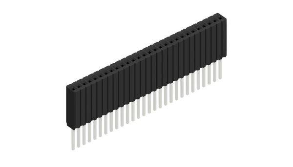Fischer Elektronik Buchsenleiste (Standard) Anzahl Reihen: 1 10027487 10St.