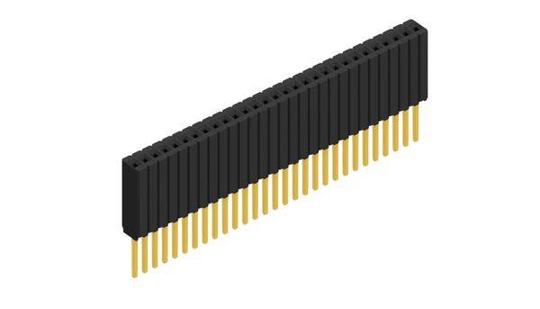 Fischer Elektronik Buchsenleiste (Standard) Anzahl Reihen: 1 10027488 10St.