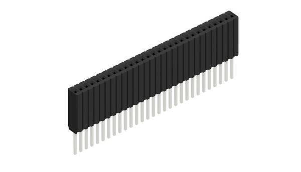 Fischer Elektronik Buchsenleiste (Standard) Anzahl Reihen: 1 10027489 10St.