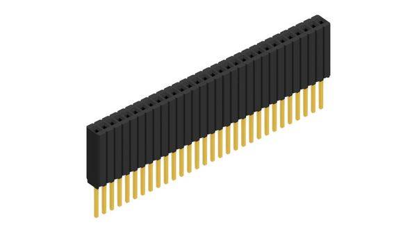 Fischer Elektronik Buchsenleiste (Standard) Anzahl Reihen: 1 10027490 10St.