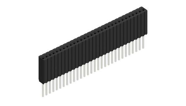 Fischer Elektronik Buchsenleiste (Standard) Anzahl Reihen: 1 10027491 10St.