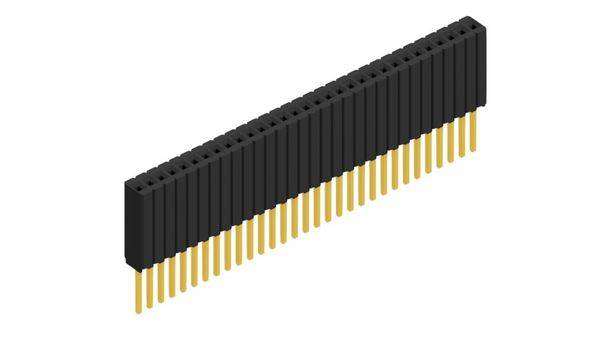 Fischer Elektronik Buchsenleiste (Standard) Anzahl Reihen: 1 10027492 10St.