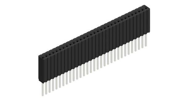 Fischer Elektronik Buchsenleiste (Standard) Anzahl Reihen: 1 10027493 10St.