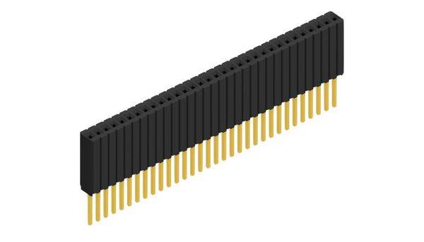 Fischer Elektronik Buchsenleiste (Standard) Anzahl Reihen: 1 10027494 10St.