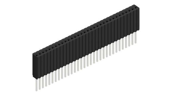 Fischer Elektronik Buchsenleiste (Standard) Anzahl Reihen: 1 10027495 10St.