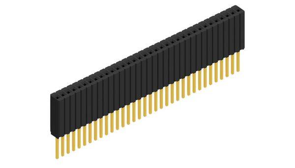 Fischer Elektronik Buchsenleiste (Standard) Anzahl Reihen: 1 10027498 10St.