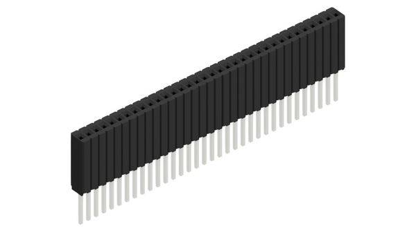 Fischer Elektronik Buchsenleiste (Standard) Anzahl Reihen: 1 10027499 10St.