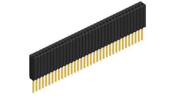 Fischer Elektronik Buchsenleiste (Standard) Anzahl Reihen: 1 10027500 10St.