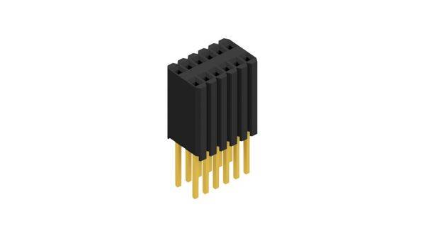 Fischer Elektronik Buchsenleiste (Standard) Anzahl Reihen: 2 10027512 10St.