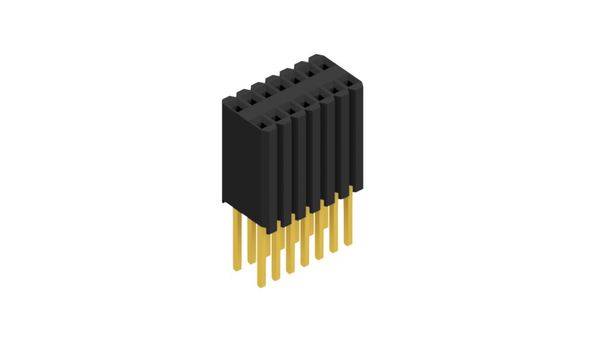 Fischer Elektronik Buchsenleiste (Standard) Anzahl Reihen: 2 10027514 10St.