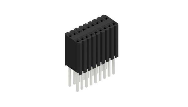 Fischer Elektronik Buchsenleiste (Standard) Anzahl Reihen: 2 10027519 10St.