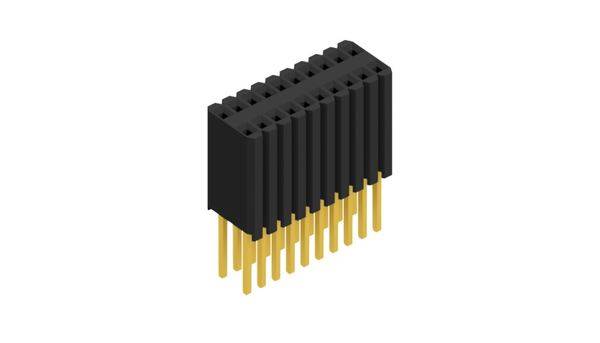 Fischer Elektronik Buchsenleiste (Standard) Anzahl Reihen: 2 10027520 10St.