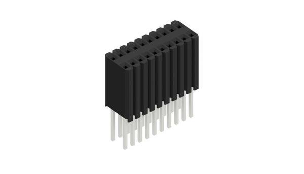 Fischer Elektronik Buchsenleiste (Standard) Anzahl Reihen: 2 10027521 10St.