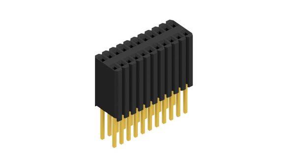 Fischer Elektronik Buchsenleiste (Standard) Anzahl Reihen: 2 10027522 10St.