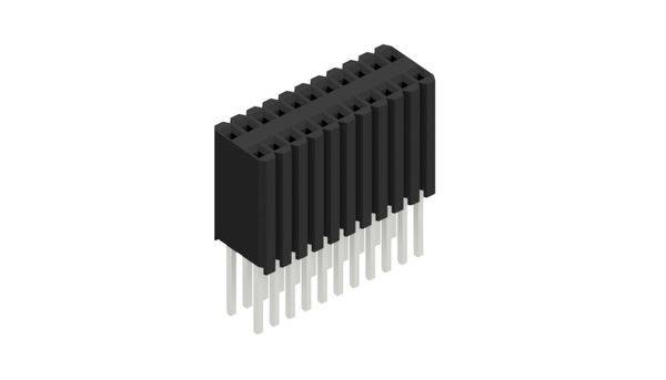 Fischer Elektronik Buchsenleiste (Standard) Anzahl Reihen: 2 10027523 10St.