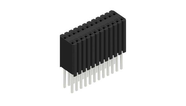 Fischer Elektronik Buchsenleiste (Standard) Anzahl Reihen: 2 10027525 10St.